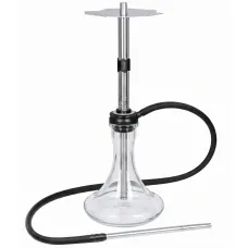Кальян Embery Equal - silver-black Колба Craft Clear + В подарок чаша + калауд