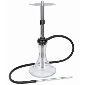 Кальян Embery Equal - silver-black Колба Craft Clear + В подарок чаша + калауд