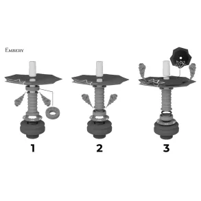 Кальян Embery Mini Mono - Flip Silver