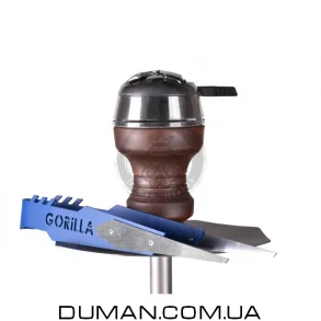 Кальян GORILLA 3.0 с Колбой Craft BLUE EDITION + Чаша + Калауд + Щипцы