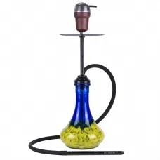 Кальян Gramm SOLO Black с Колбой Drop UA Желто-Синяя + Чаша + Калауд