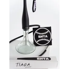 Кальян TIAGA Бита Черный | с Колбой Craft Clear + шланг - №9