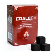 Кокосовый уголь CoalEco (КоалЭко) | 1 кг 72 куб 25*25мм