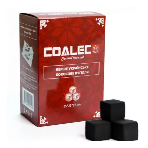Кокосовый уголь CoalEco (КоалЭко) | 1 кг 72 куб 25*25мм