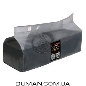 Ореховый уголь Crazzy Coal | Пакет 2 кг 144 шт 25*25*25 мм