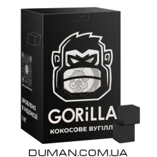 Кокосовый уголь Gorilla (Горилла) | 1 кг 72 шт 25*25*25 мм
