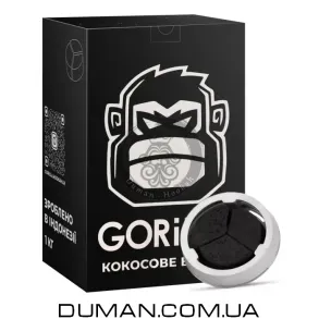 Кокосовый уголь Gorilla (Горилла) | 1 кг 72 шт Под калауд