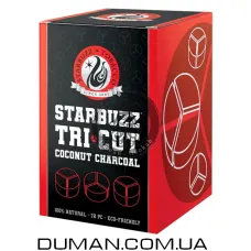 Кокосовый уголь Starbuzz Tri Cut (СтарБазз) | 1кг 72 шт Под калауд