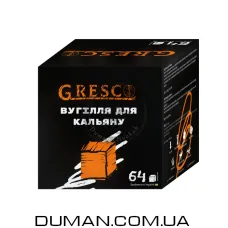 Ореховый уголь Gresco (Греско) | Картон 1 кг 64 шт 26*26*26 мм