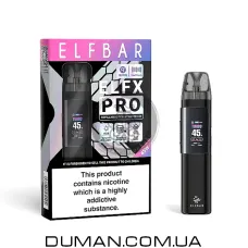 Багаторазова Pod система Elf Bar ELFX Pro 1200 mAh + 2 картриджа | Black + Подарунок 