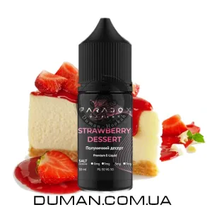 Рідина Paradox Strawberry dessert (Парадокс Полуничний десерт) 30 мл 50 mg